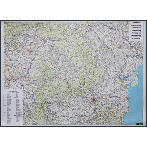 Rumunia mapa ścienna samochodowa na podkładzie 1:700 000