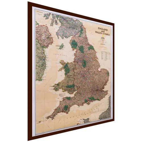 Anglia i Walia Executive mapa ścienna polityczna na podkładzie magnetycznym 1:868 420