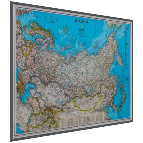 Rosja Classic mapa ścienna polityczna na podkładzie magnetycznym 1:12 376 000