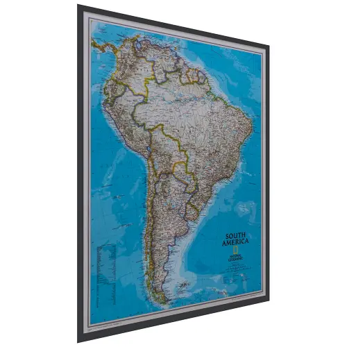 Ameryka Południowa Classic mapa ścienna polityczna na podkładzie magnetycznym 1:11 121 000