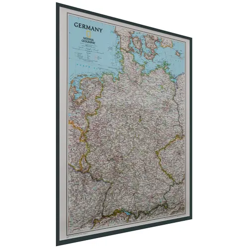 Niemcy Classic mapa ścienna polityczna na podkładzie magnetycznym 1:1 375 000