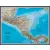 Ameryka Centralna Classic mapa ścienna polityczna na podkładzie 1:2 541 000