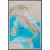 Włochy Classic mapa ścienna polityczna na podkładzie do wpinania 1:1 765 000