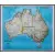 Australia Classic mapa ścienna polityczna na podkładzie do wpinania 1:6 413 000