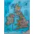 Wielka Brytania, Irlandia Classic mapa ścienna polityczna arkusz papierowy 1:1 687 000