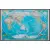 World Pacific Centered Świat mapa ścienna polityczna na podkładzie 1:36 384 000