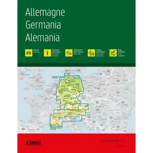 Niemcy atlas samochodowy, 1:200 000