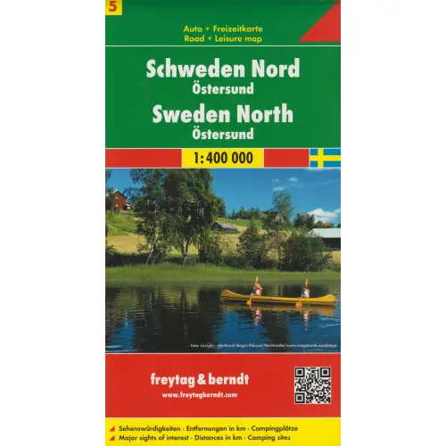 Szwecja cz.5 część północna mapa 1:400 000 Freytag & Berndt