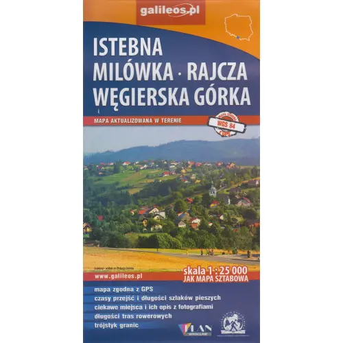 Istebna, Milówka – Rajcza, Węgierska Górka, 1:25 000