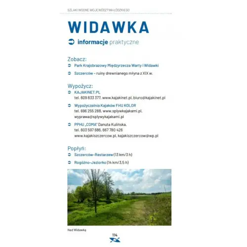 Szlaki wodne województwa łódzkiego - przewodnik kajakowy