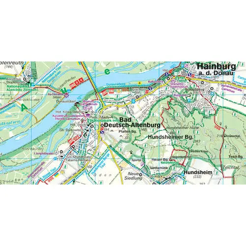 Dolna Austria Park Narodowy Donau-Auen mapa turystyczna 1:50 000 Freytag & Berndt