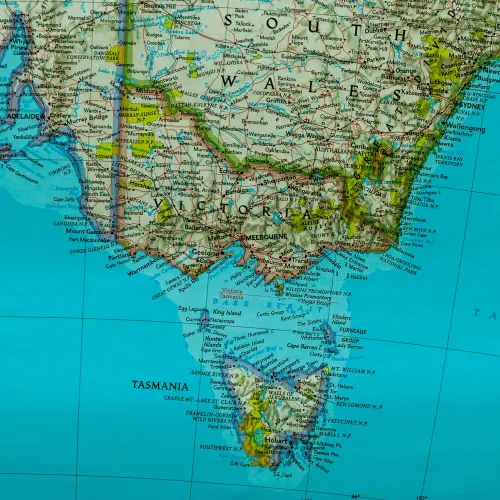 Australia Classic mapa ścienna polityczna arkusz papierowy 1:6 413 000
