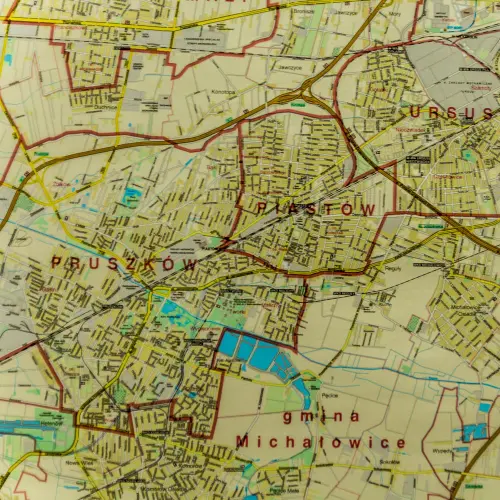Aglomeracja warszawska mapa ścienna arkusz 1:25 000