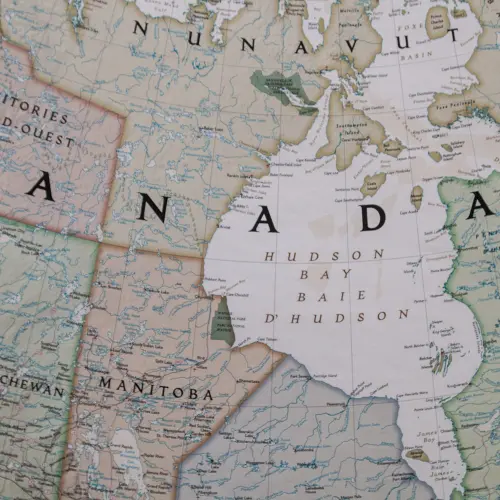 Kanada Executive mapa ścienna polityczna arkusz laminowany 1:6 400 000