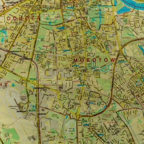 Aglomeracja warszawska mapa ścienna 1:25 000