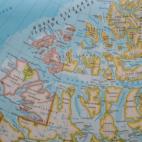 Kanada Classic mapa ścienna polityczna arkusz laminowany 1:6 500 000