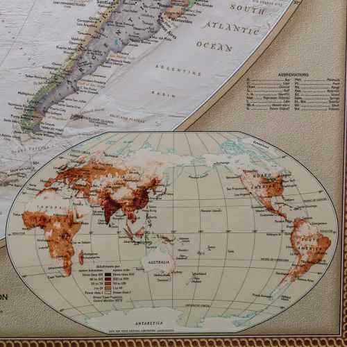 Świat Executive Pacific Centered mapa ścienna polityczna 1:36 384 000