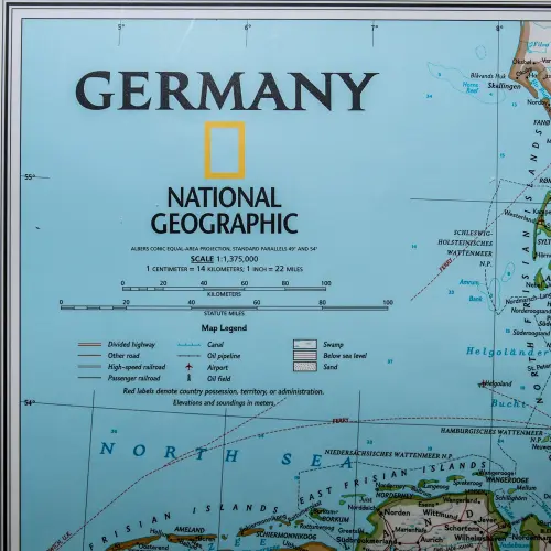 Niemcy Classic mapa ścienna polityczna arkusz laminowany 1:1 375 000
