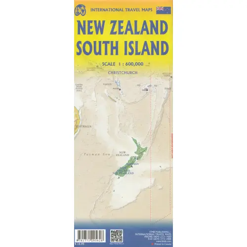 New Zealand South Island, 1:600 000