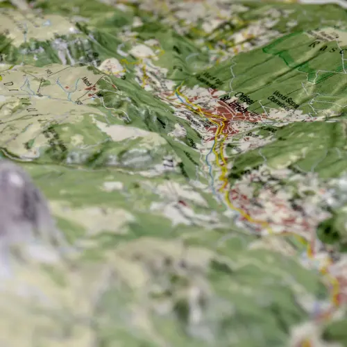 Dolomity 3D - mapa ścienna plastyczna w ramie, 1:50 000, Global Map