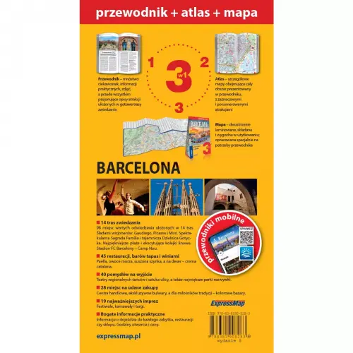 Barcelona 3w1, przewodnik, ExpressMap