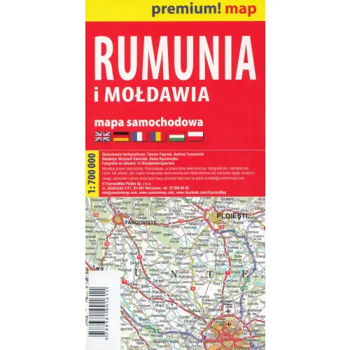 Rumunia i Mołdawia, 1:700 000