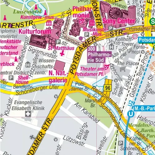 Berlin, 1:15 000, plan miasta, ExpressMap