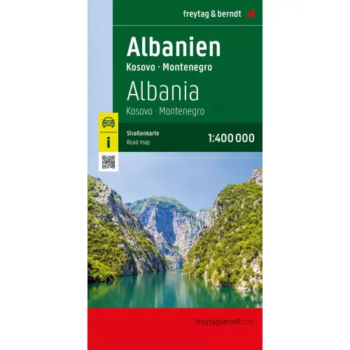 Albania, 1:400 000, mapa samochodowa,Freytag&Berndt