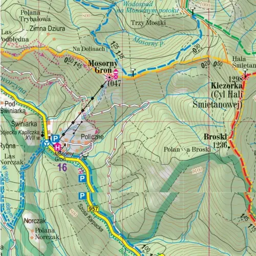 Babiogórski Park Narodowy, 1:50 000, mapa turystyczna, ExpressMap