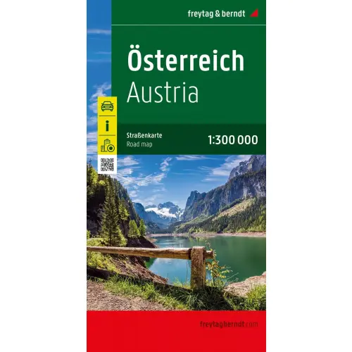 Austria, 1:300 000, mapa samochodowa, Freytag&Berndt