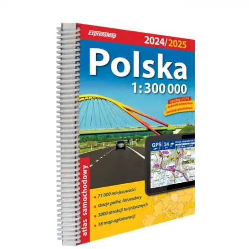 Polska atlas samochodowy, 1:300 000, ExpressMap