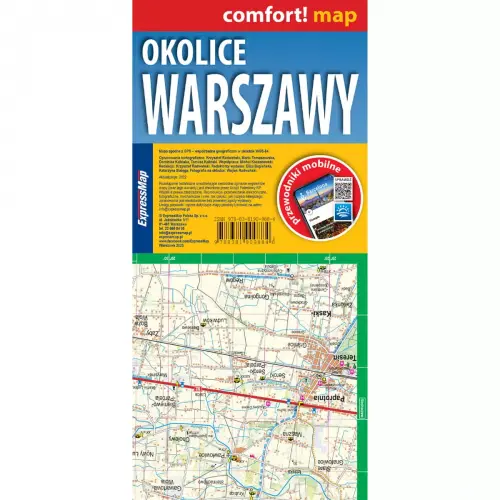 Okolice Warszawy, 1:75 000, mapa turystyczna, ExpressMap