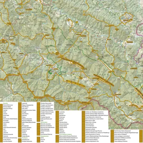 Bieszczady - mapa zdrapka, 1:75 000