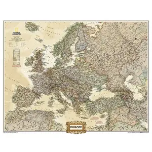 Europa Executive mapa ścienna polityczna arkusz laminowany 1:5 471 000