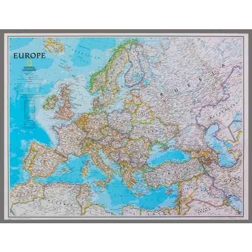 Europa Classic mapa ścienna polityczna na podkładzie do wpinania 1:5 419 000
