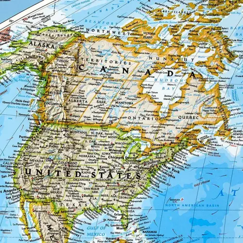 Świat Polityczny Classic mapa ścienna na podkładzie magnetycznym National Geographic
