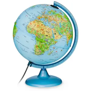 Safari globus podświetlany fizyczny / polityczny, kula 25 cm